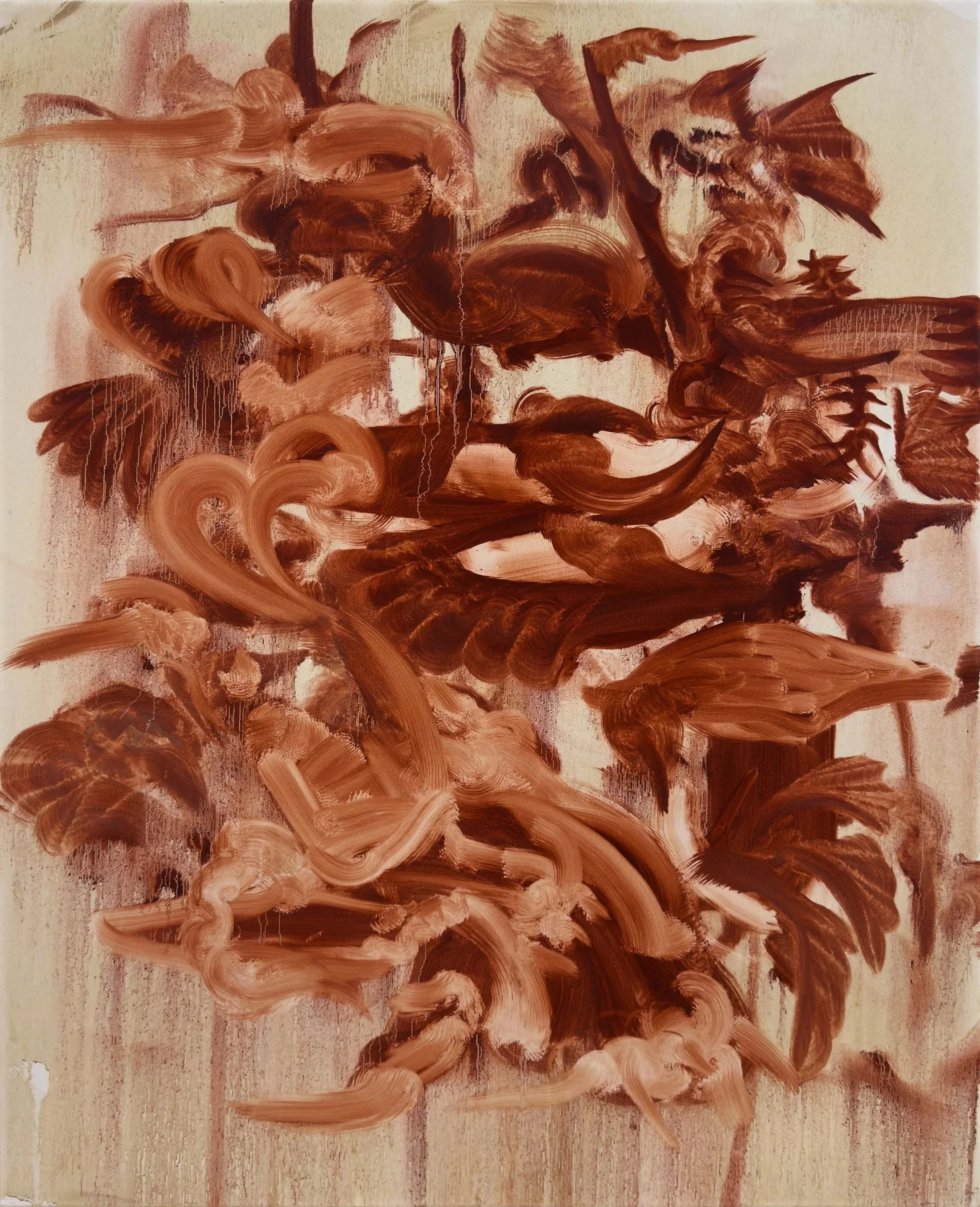 Embertree, oil on canvas, 24x30in (60x75.5cm), 2025