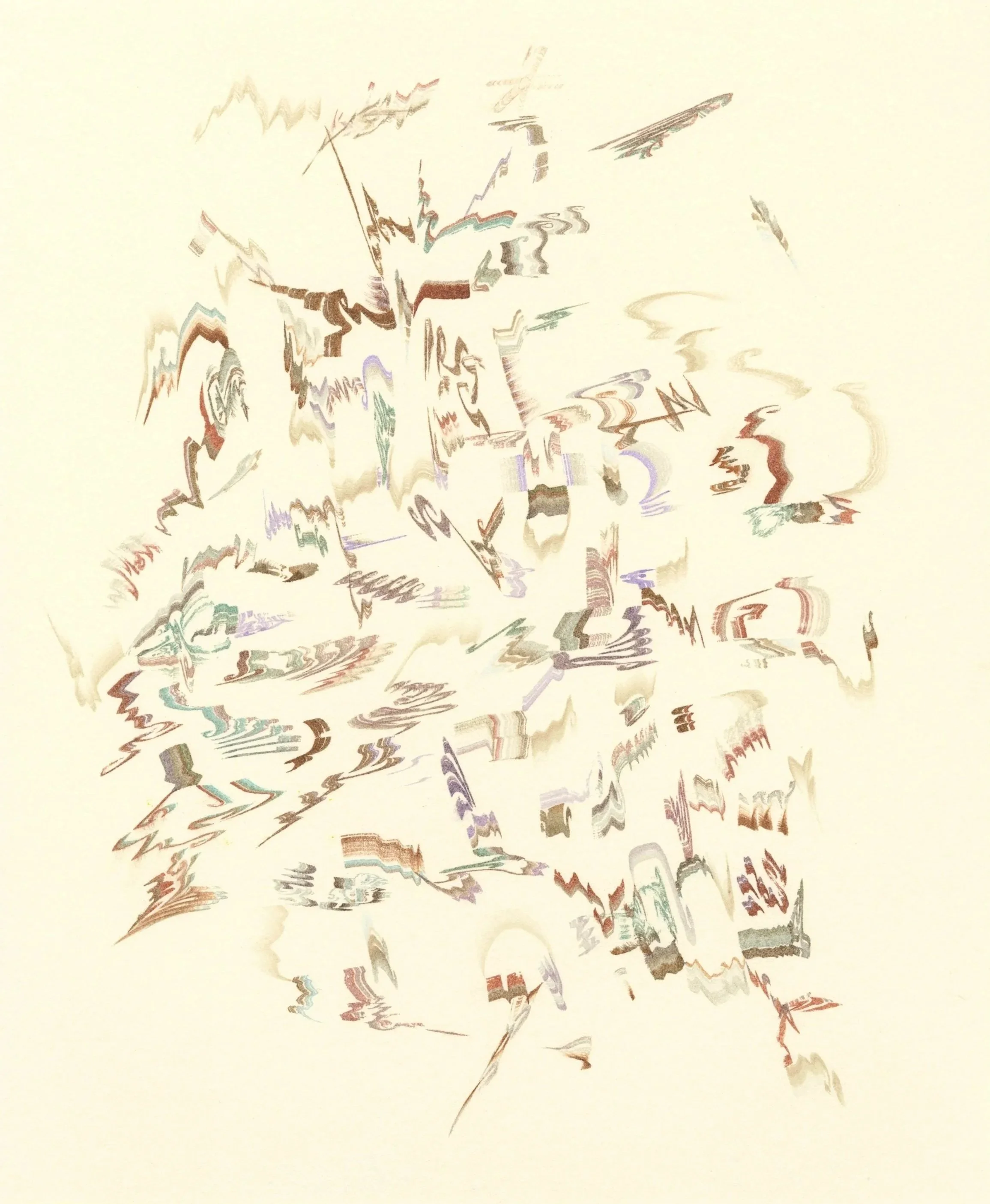 Over the Hill, ink on paper, 10.9x13.2in, 2025