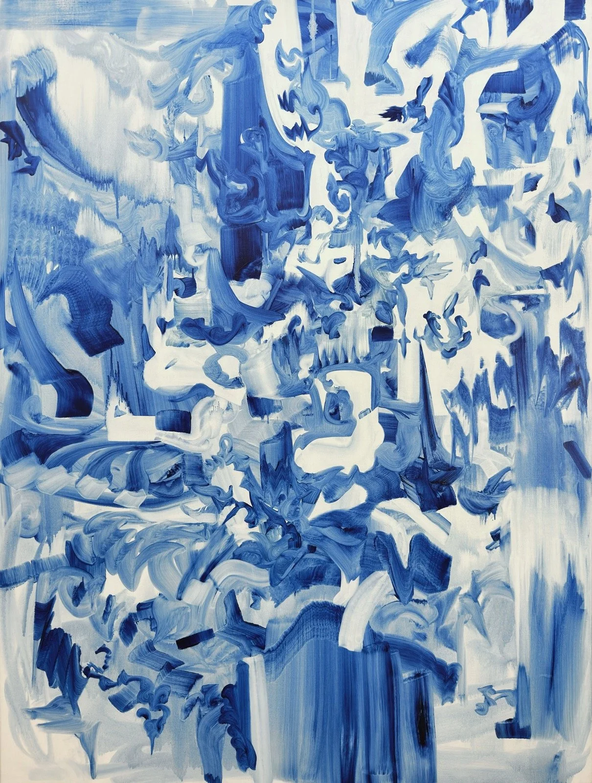 Garnet's Theme, oil on linen, 45x60in (114.3x152.4cm), 2026