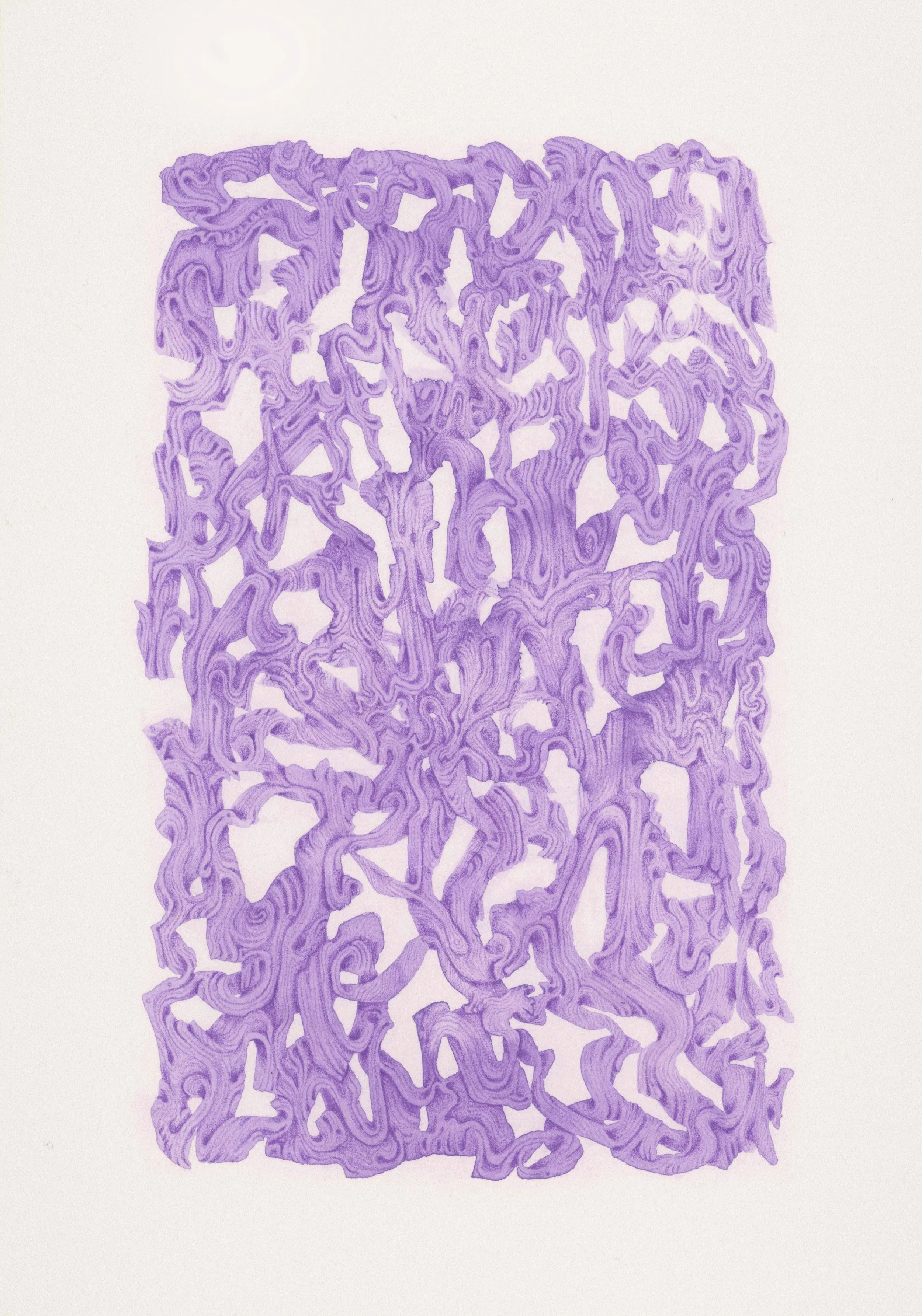 Oracular Oud, colored pencil & watercolor on paper, 7x10in, 2020