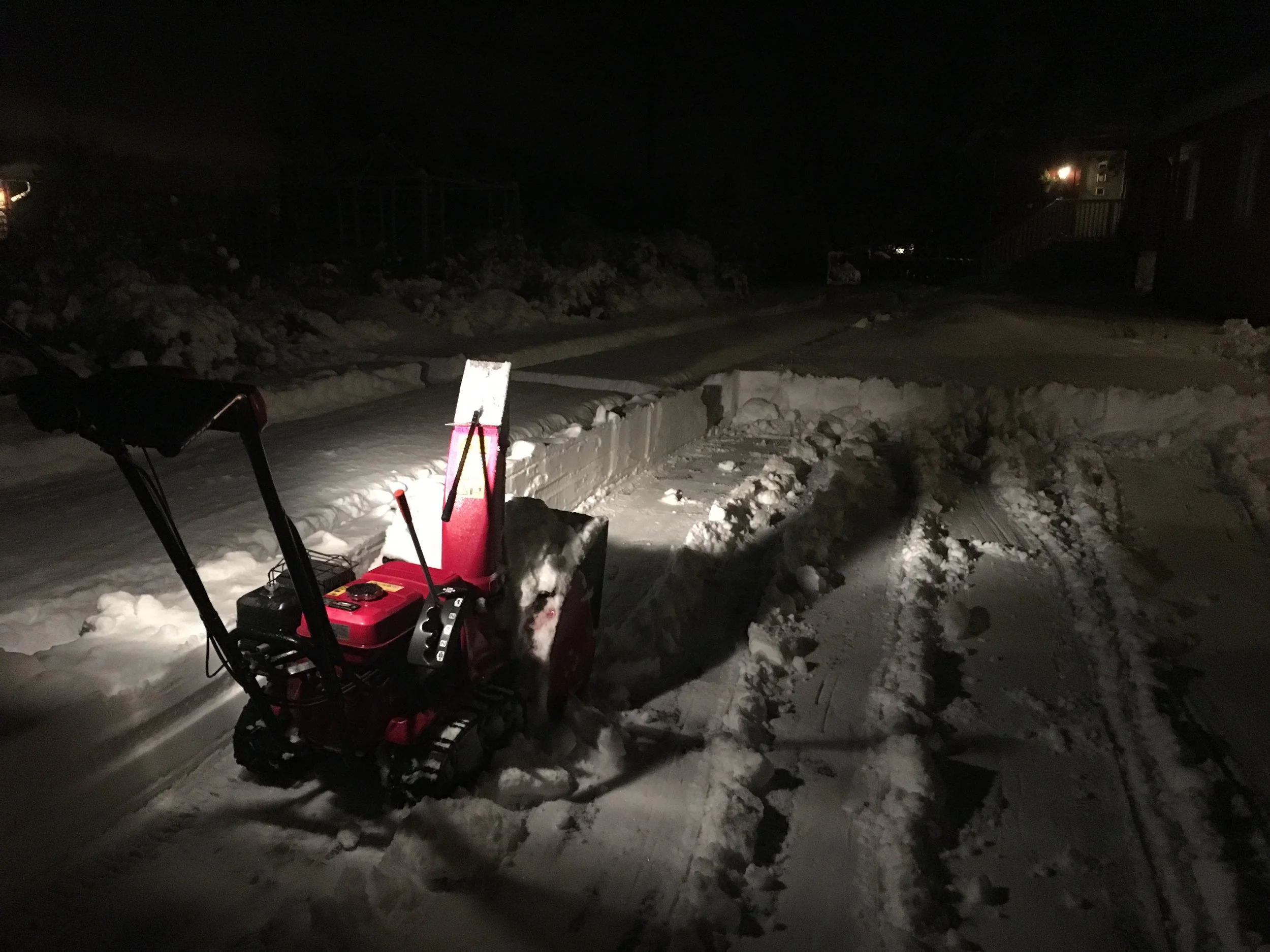 Vinter i Moss i 2018. Kraftig snøfall midt i februar sørget for vinter til langt utpå våren.