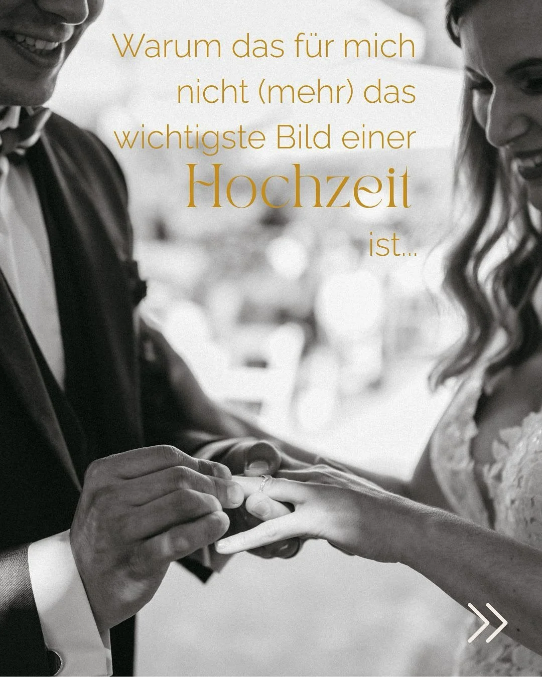 Steile These, aber seit ich als Hochzeitsfotografin jetzt selbst Braut sein durfte, hab ich einen ganz anderen Blick auf die Dinge bekommen. 
Fr&uuml;her dachte ich, das Tauschen der Ringe und der &bdquo;First Kiss&ldquo; w&auml;ren DIE Signature-Fot