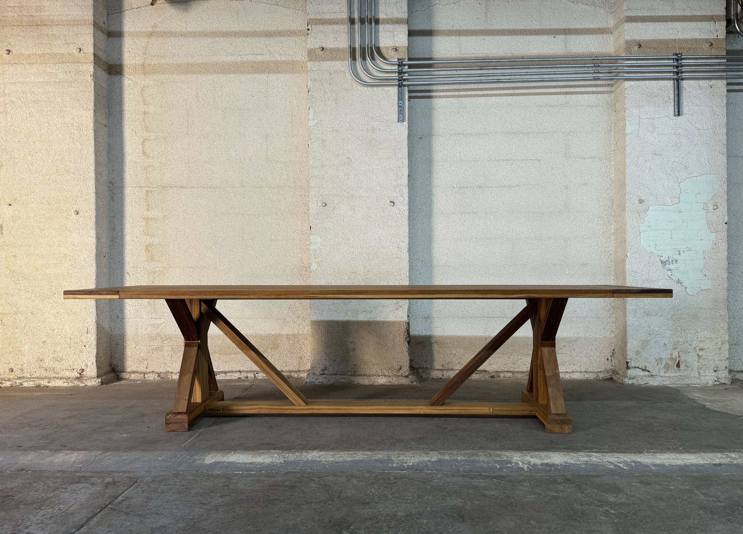 ARIA trestle dining table