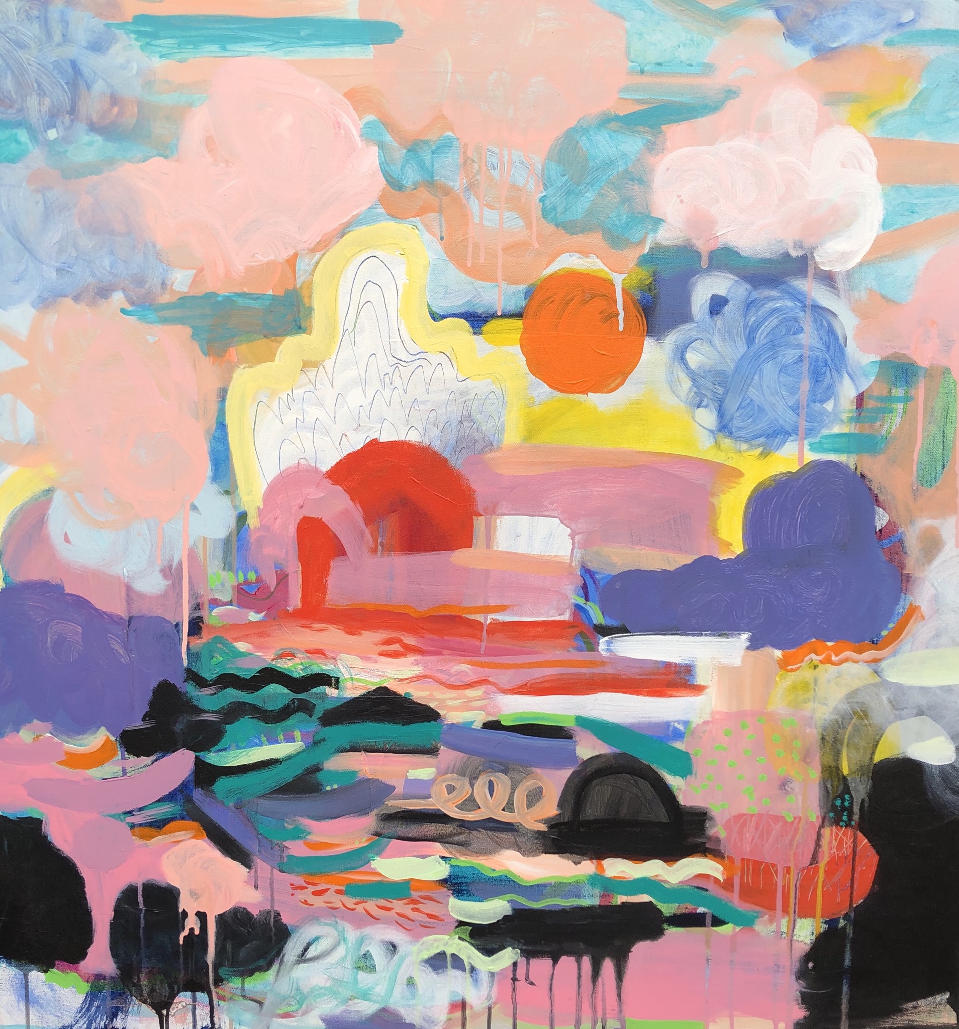 Clouds are Made in a Rainbow Castle
