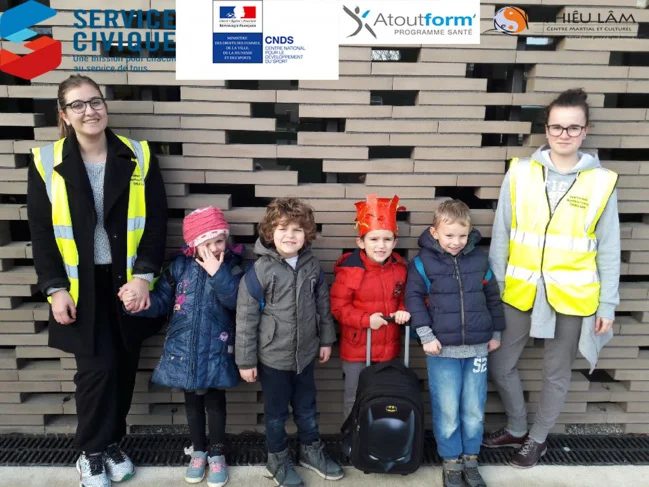 Service civique et Pédibus avec le Centre Thiêu Lâm à Aussonne