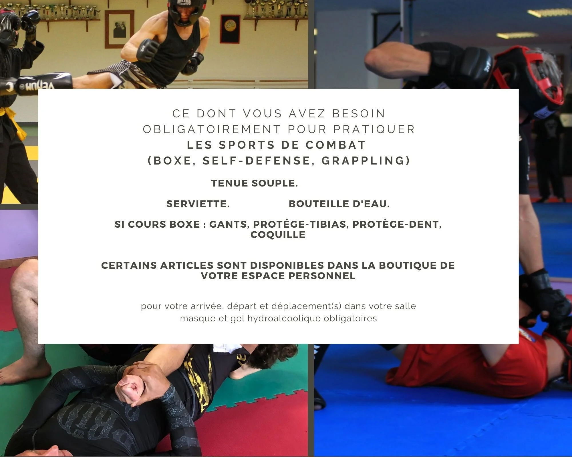 Tout ce dont vous avez besoin pour pratiquer les arts martiaux, le sport-santé et le bien-être !