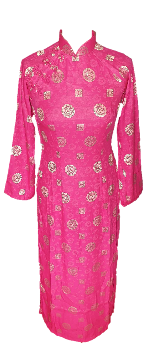 Ao Dai Vietnamien rose