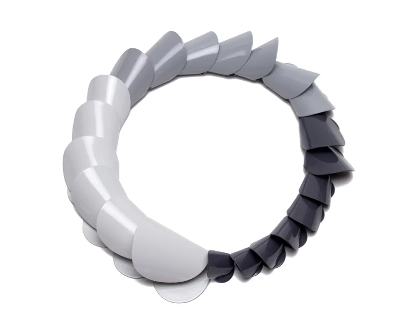 Gradient Folded Collar | grey gradient