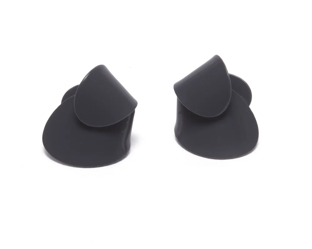 Folded Studs, large | dark grey