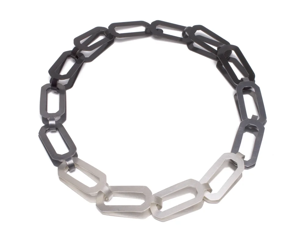 14pc Square Chain | silver gradient