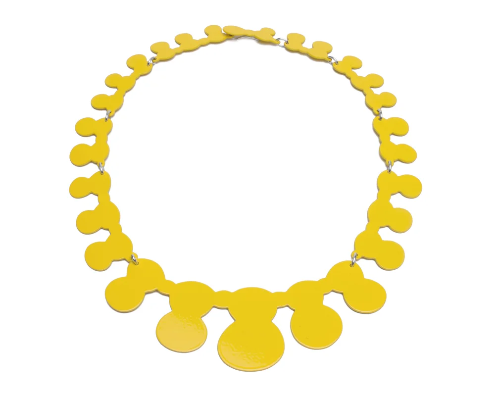 10pc Iconic Double Stone Neckpiece | yellow