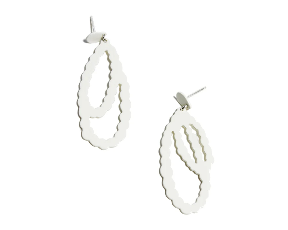 2pc Pearl Strands, small | cream