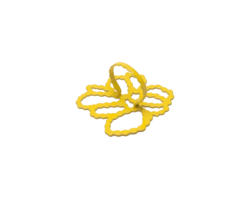 Yellow ASY Pearl Strands Ring