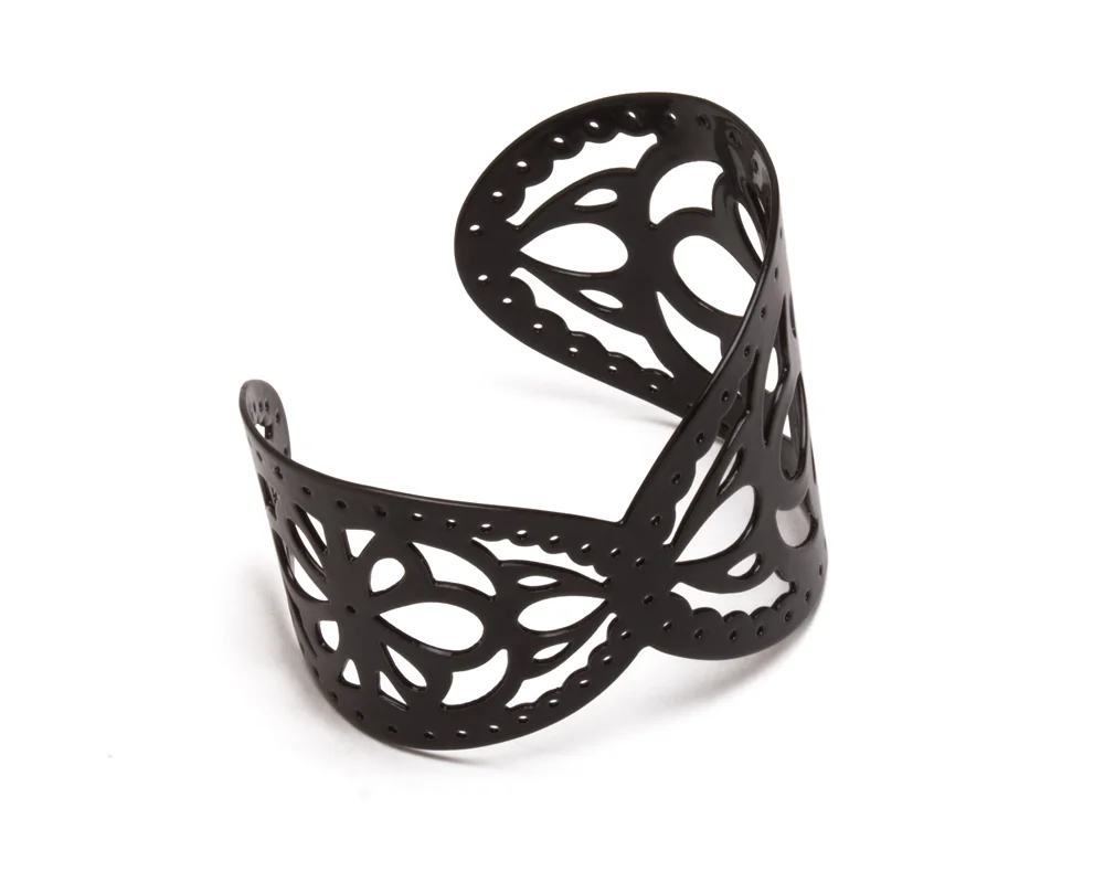 Black ASY Pierced Cuff
