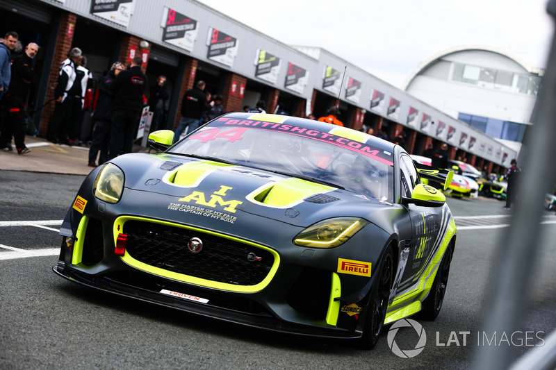 The Invictus Games Racing GT4 Jaguar F Type out on track for British GT  Press Day 