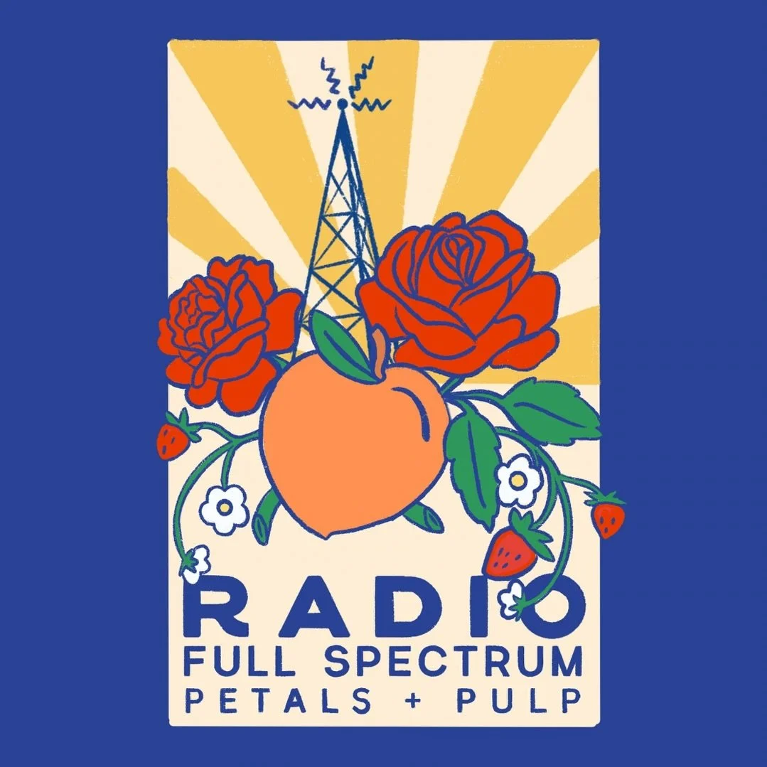 latest commission for @radioroasters limited coffee Petals + Pulp 🌹 🍑 🍓 ☕️