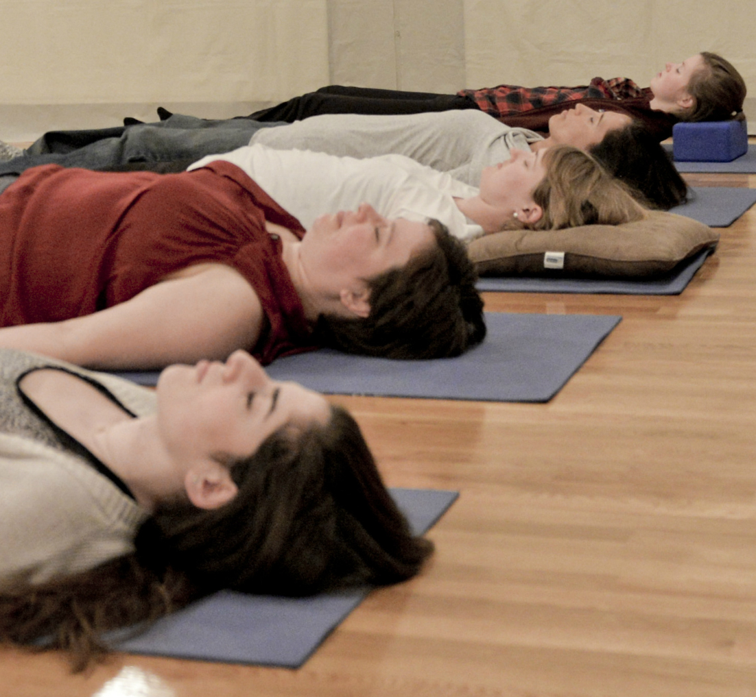 lying down for meditation