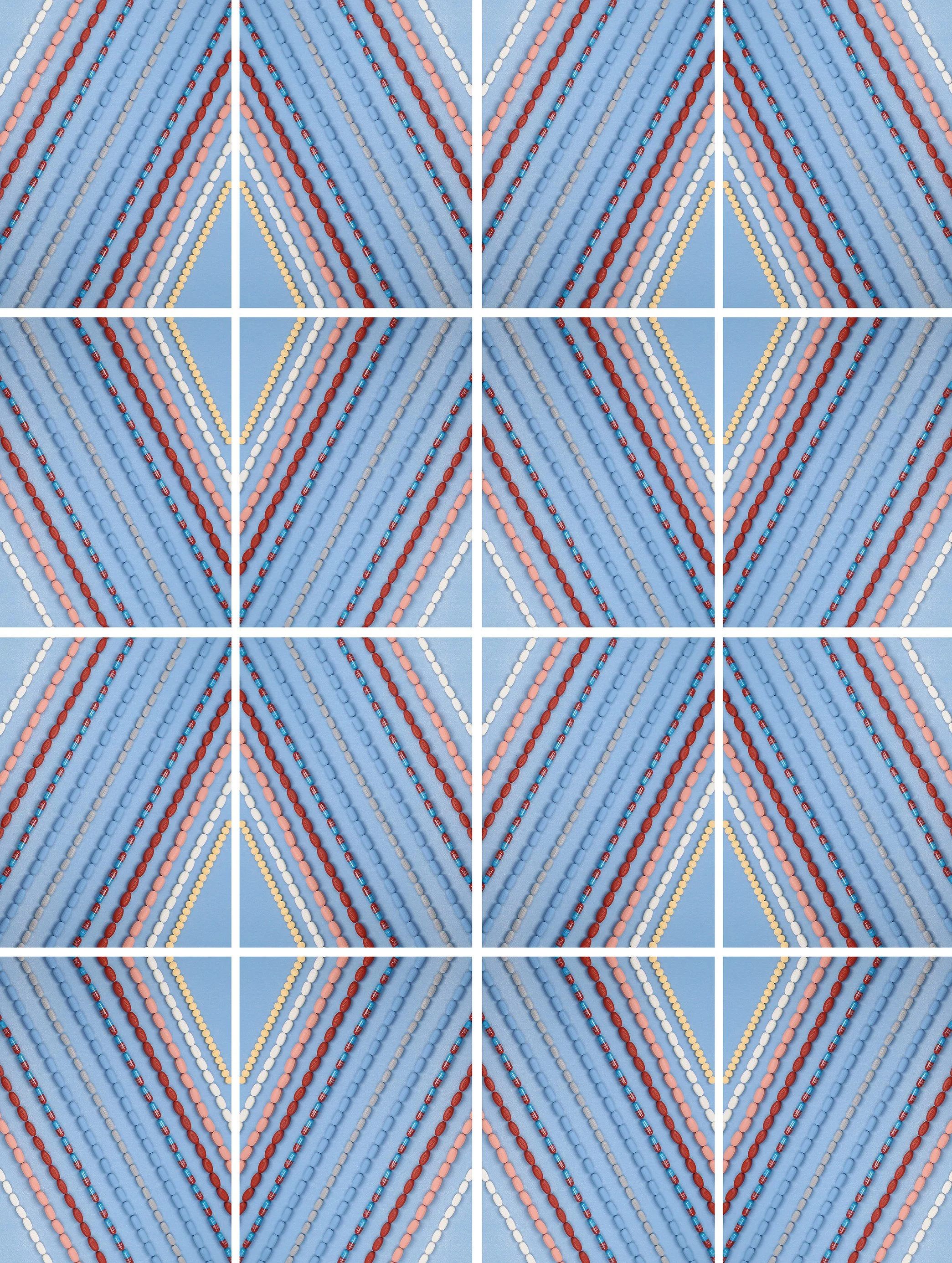 Diamond waves in the blue, blue light