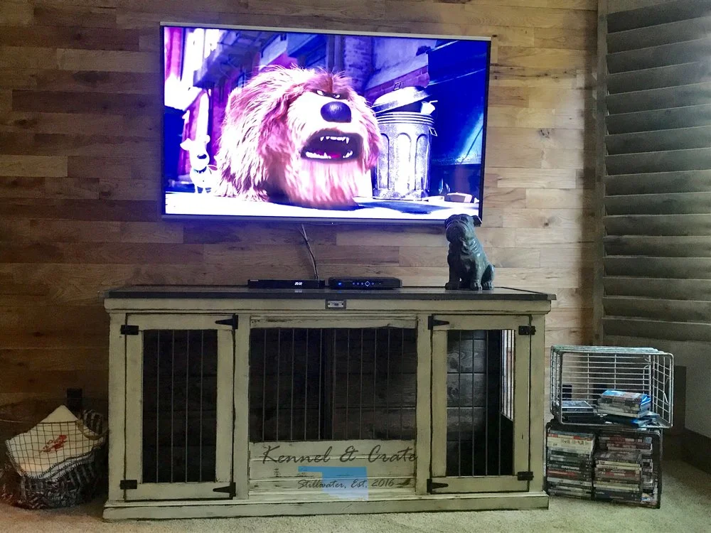 Custom Large Double Dog Crate Kennel & Crate