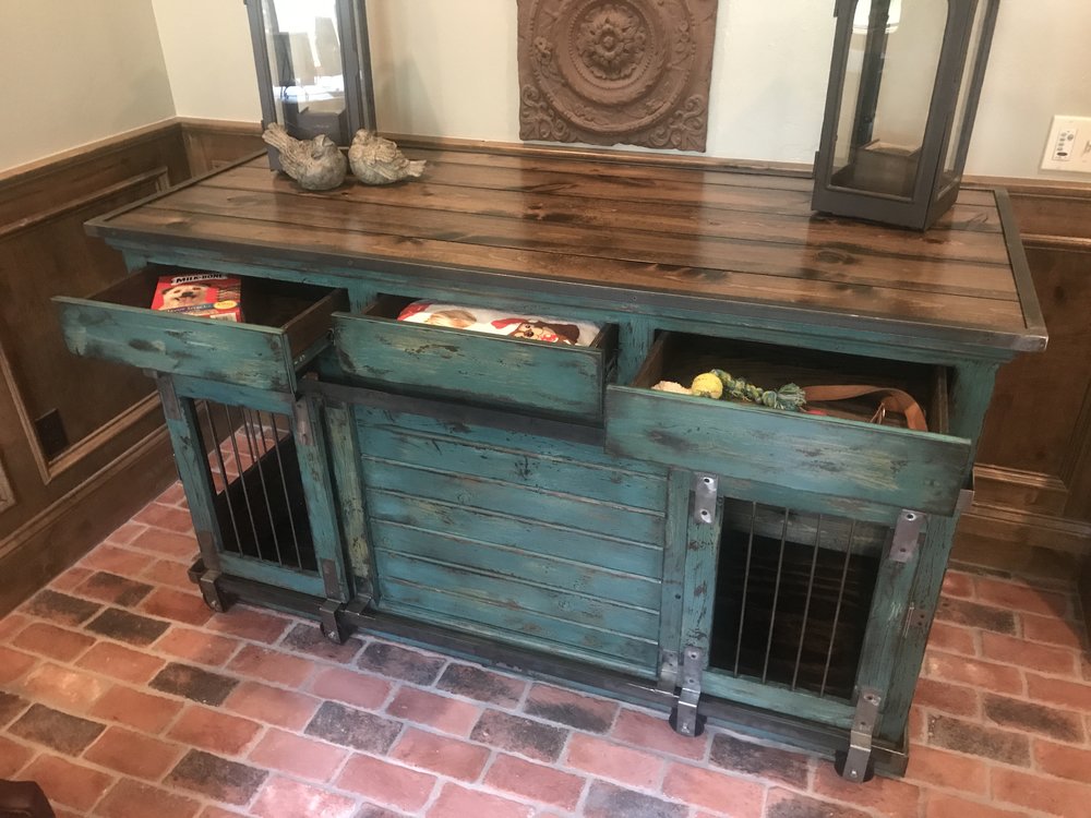 dog kennel buffet table