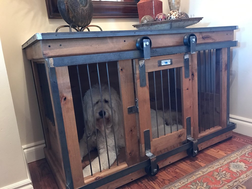 xl dog crate end table