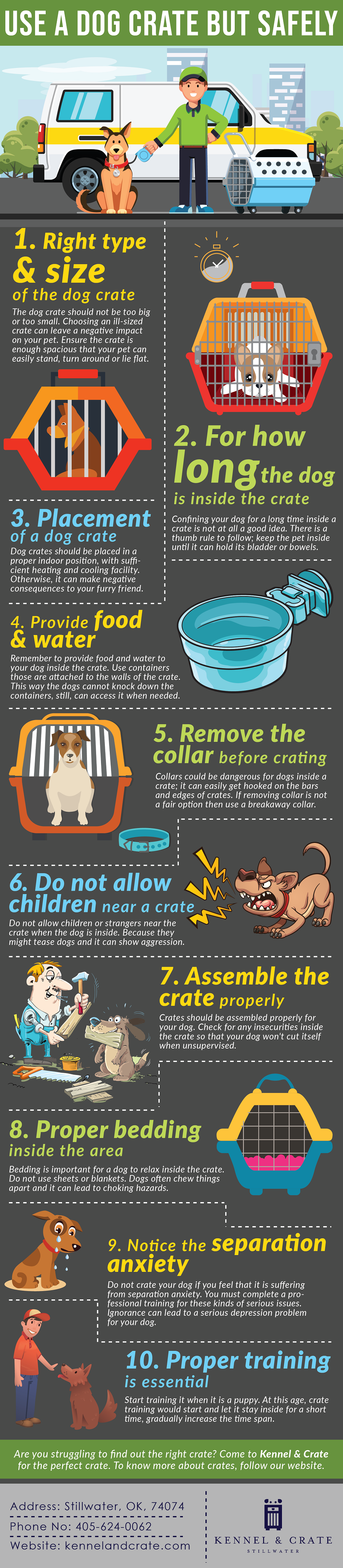 Use A Dog Crate But Safely Infographic