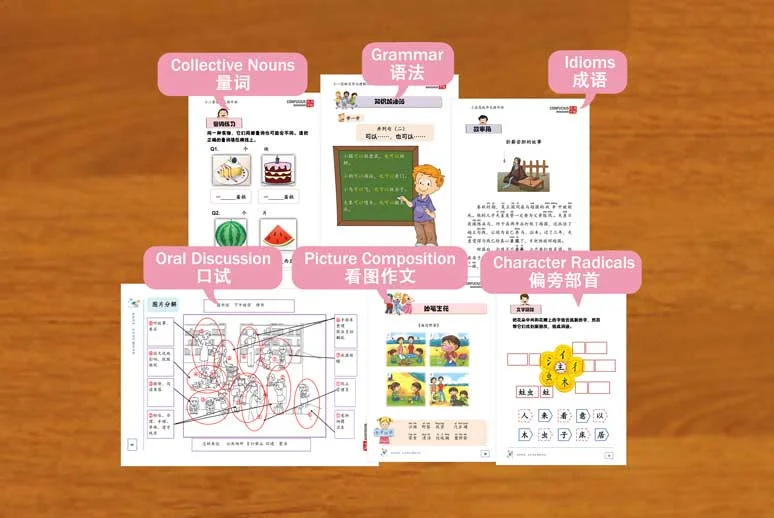 Strengthen language competency, build up Chinese Vocabulary and immerse in Chinese culture for Primary Chinese / Higher Chinese.