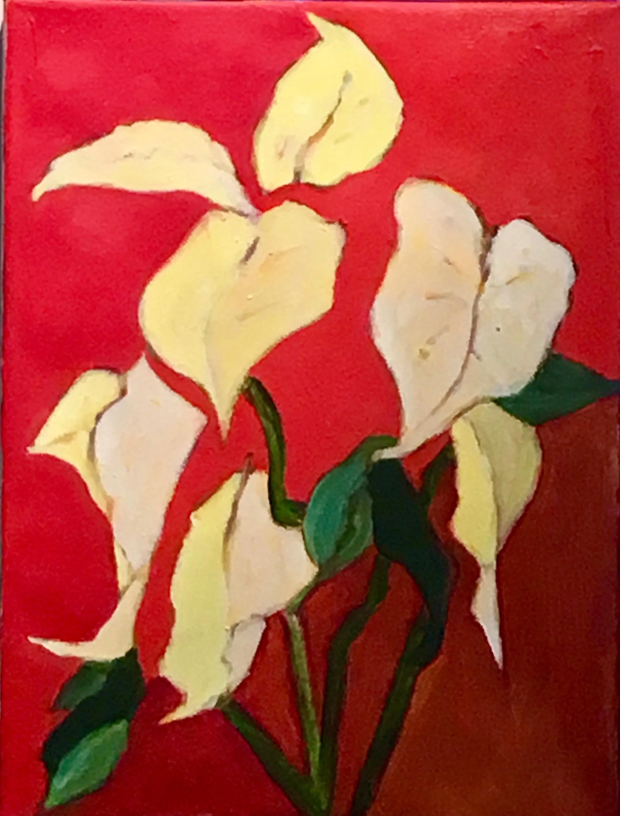 Pointsetta, 12 x 9 inches