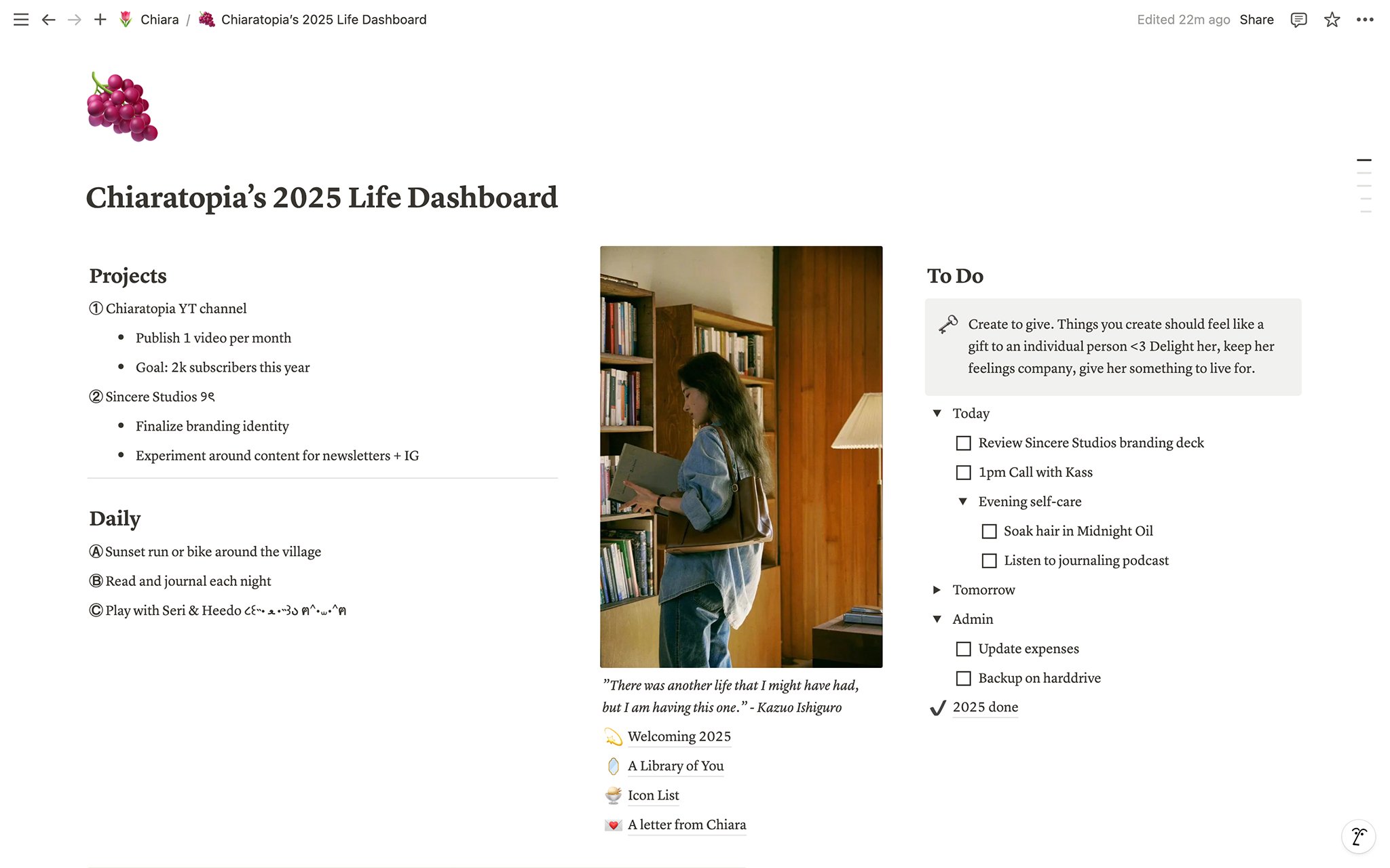 2025 Life Dashboard (Notion Template)