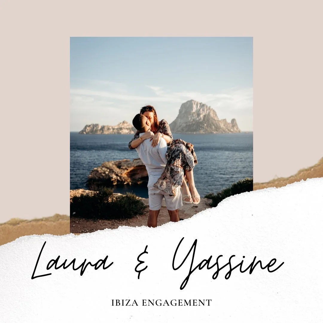 Summer wedding proposals with Es Vedra view 🤍