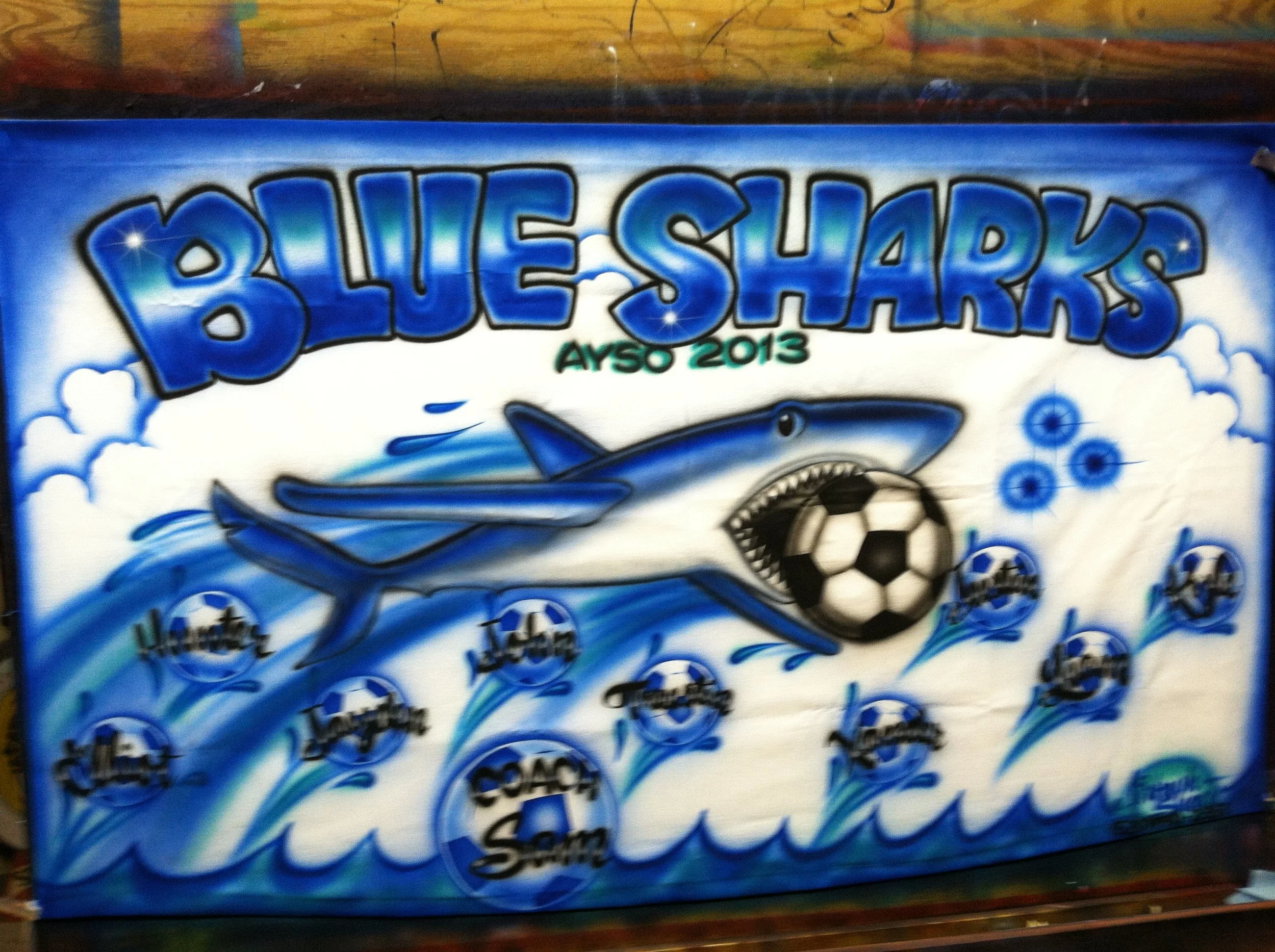 Blue Sharks $89.99 plus shipping