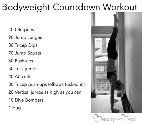 Countdown Bodyweight Challenge