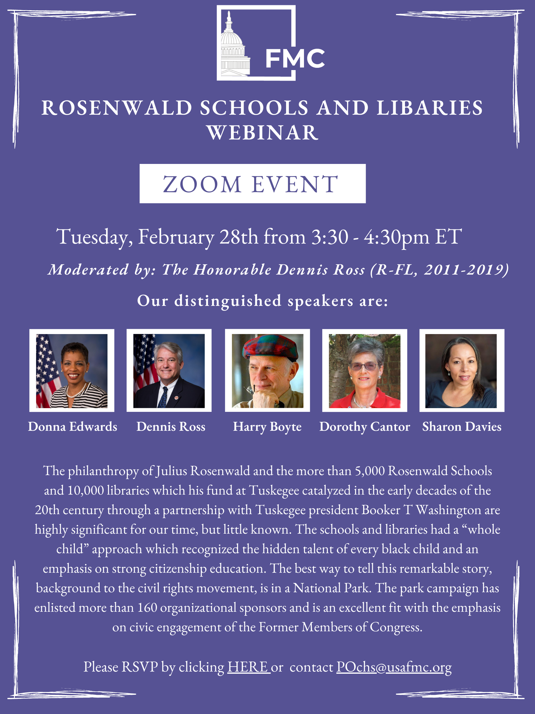 The Rosenwald Project Webinar (Virtual) — FMC