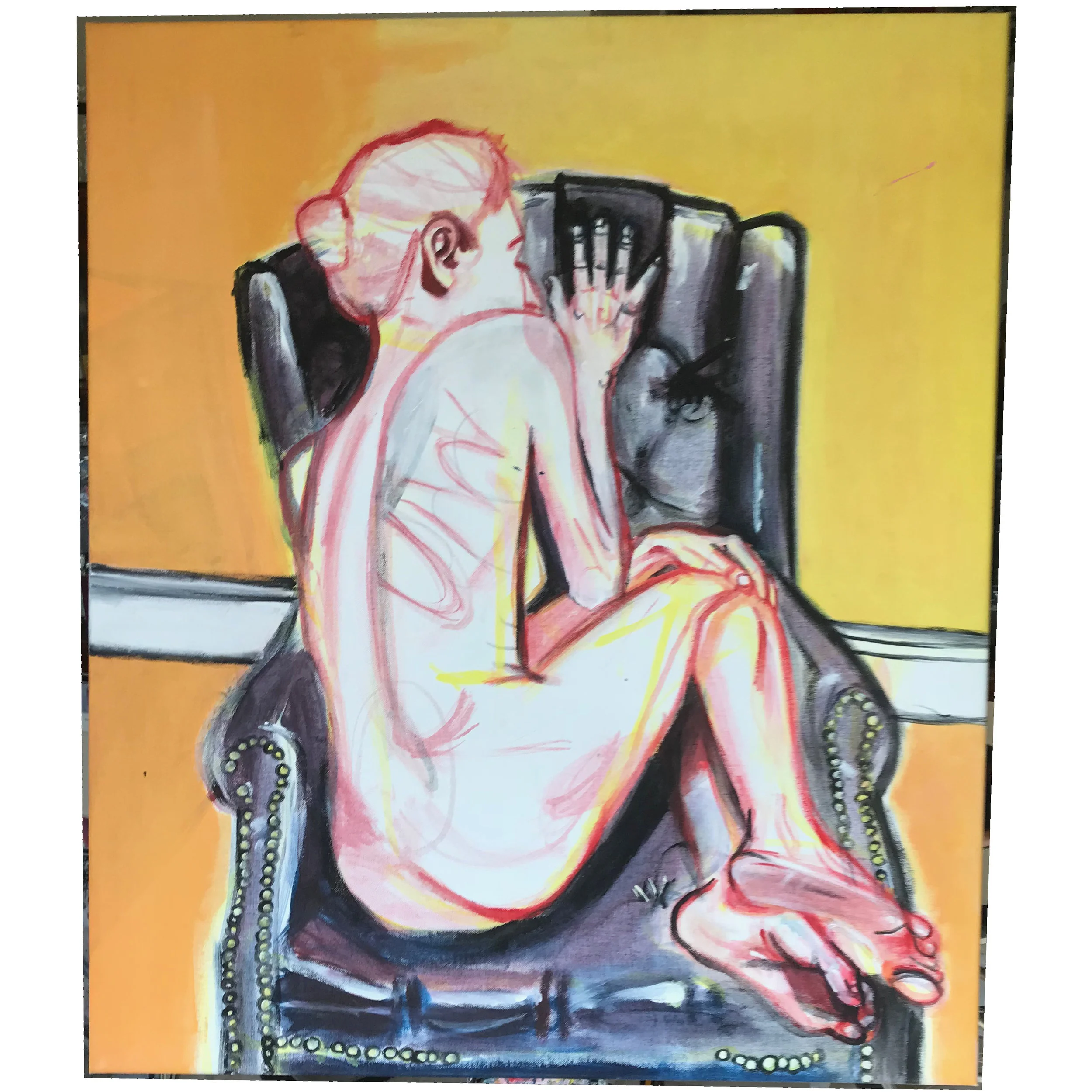 Wingback Nude Yellow