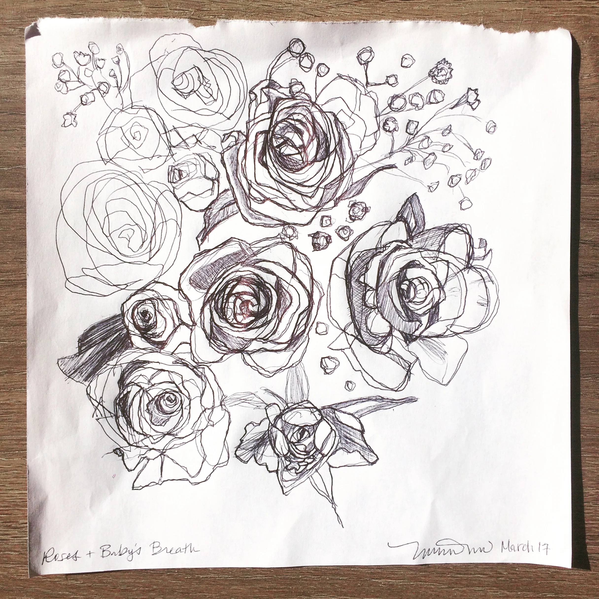 Roses and Baby's Breath
