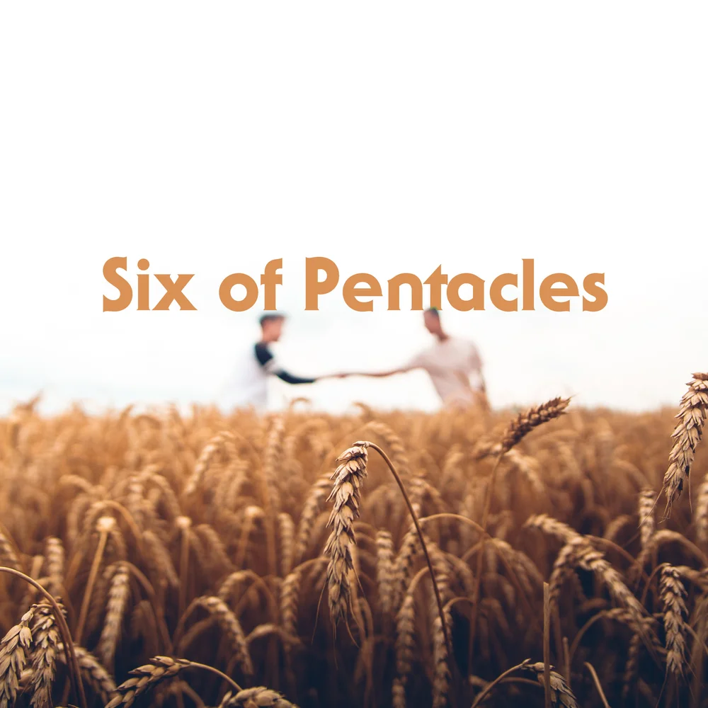 Two figures extend arms toward each other in the middle of a wheat field. The focus is on the golden stalks, with the gesture of giving blurred but unmistakable.