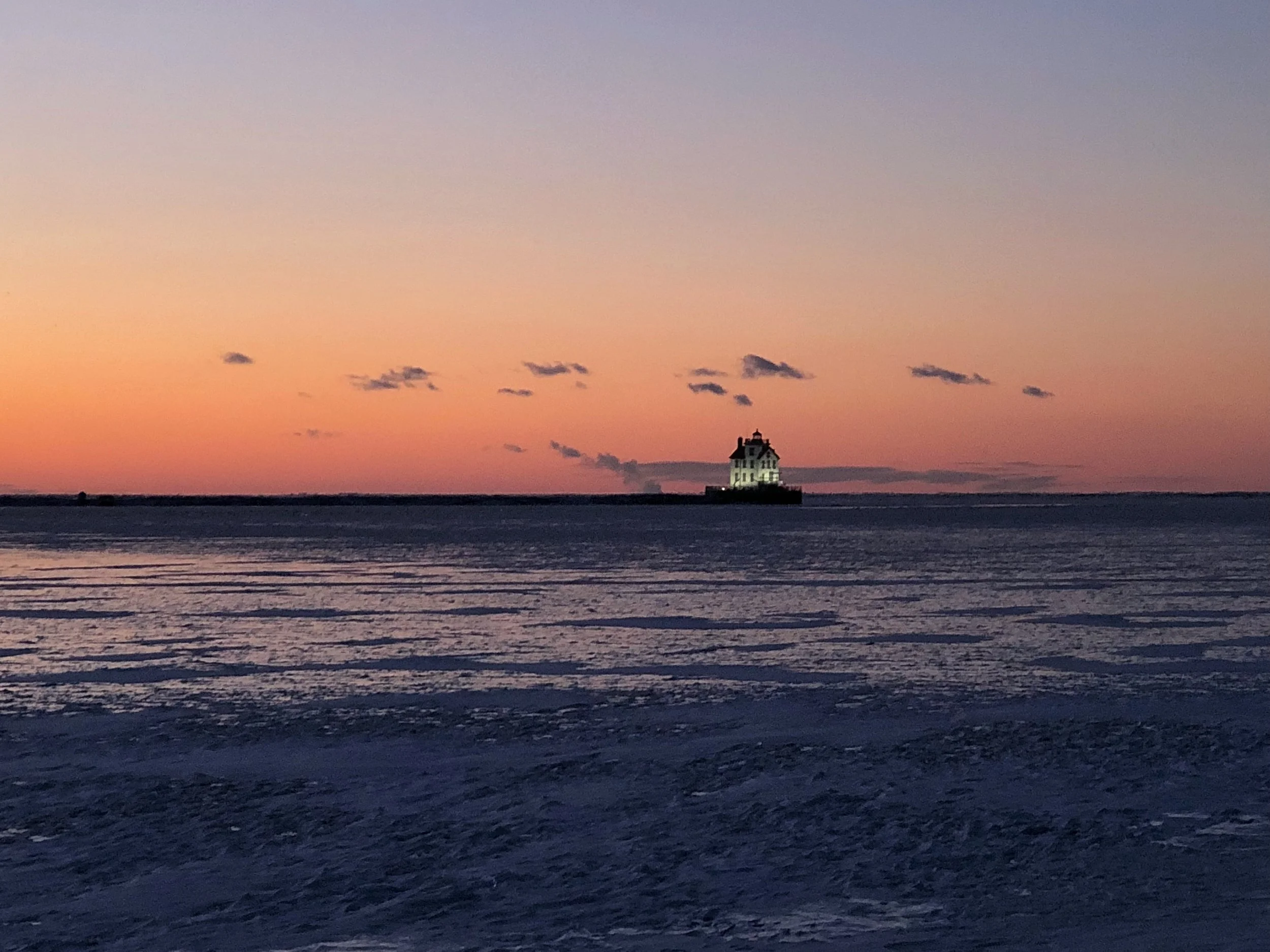 Light house in the distance.