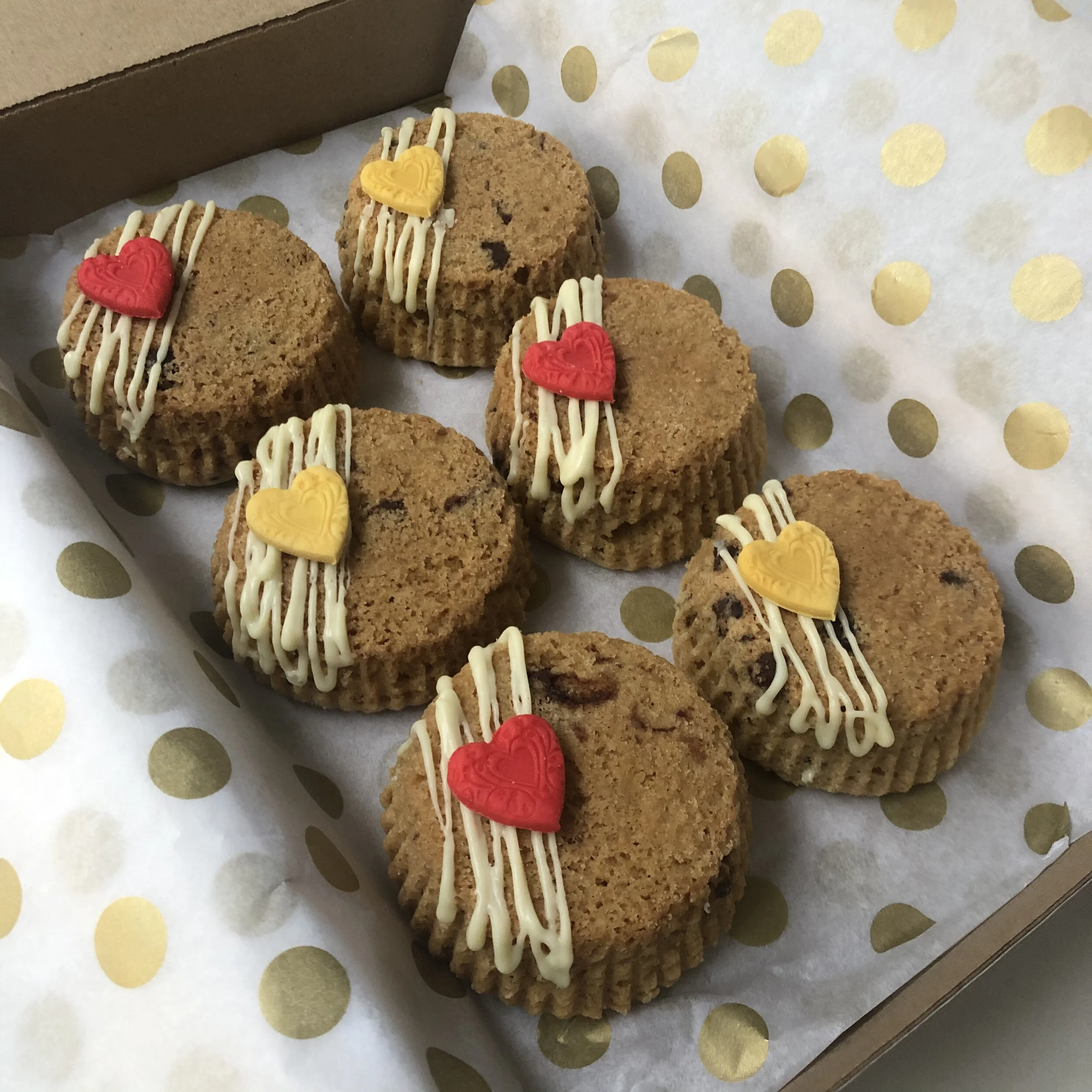 Cookie cakes - hearts red:yellow.jpg