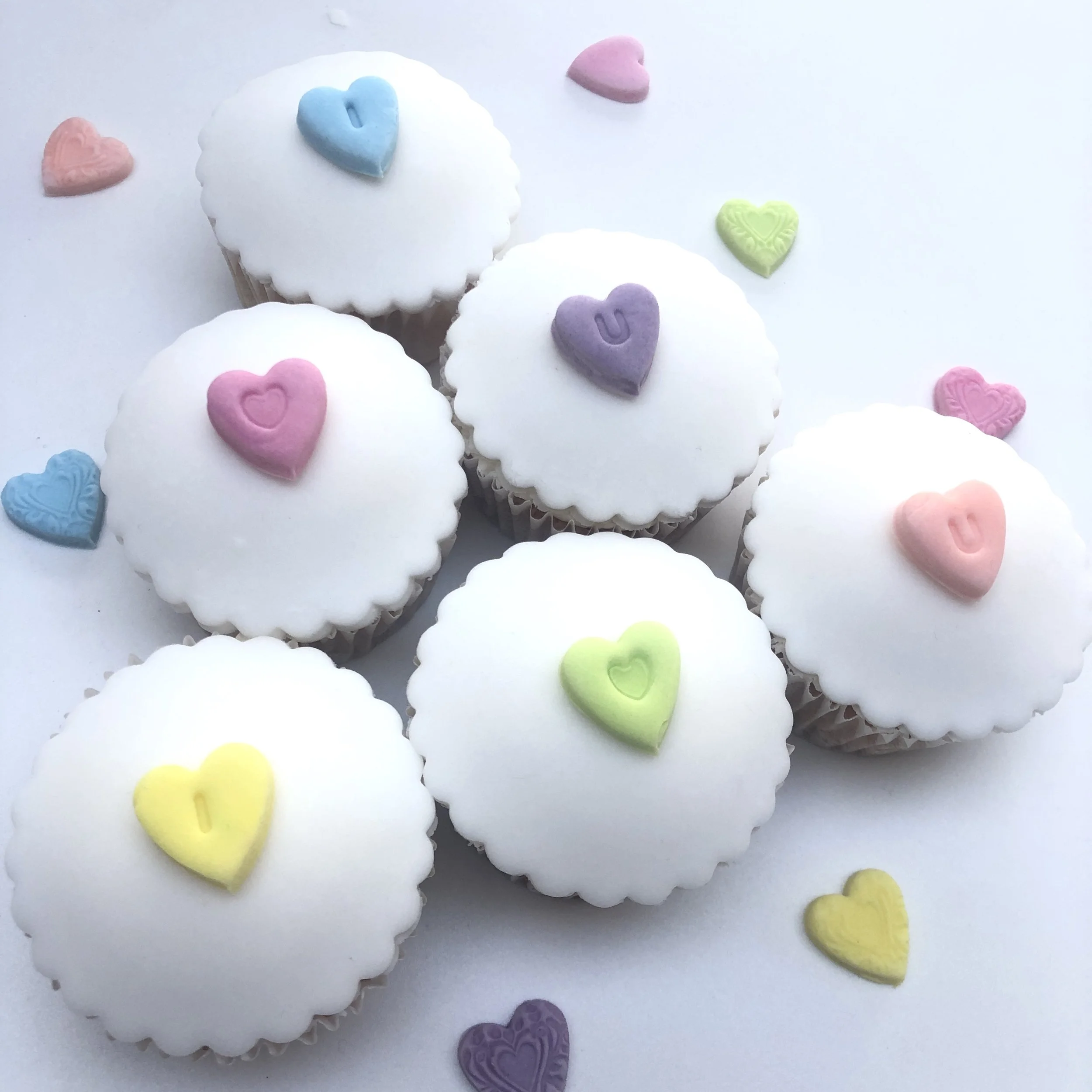 Mini I Love You Hearts Cupcake Gift Box