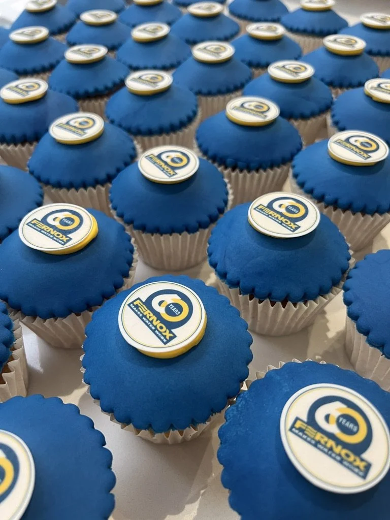 Printed logo photo cupcake gift box for corporate or any occasions – UK nationwide delivery