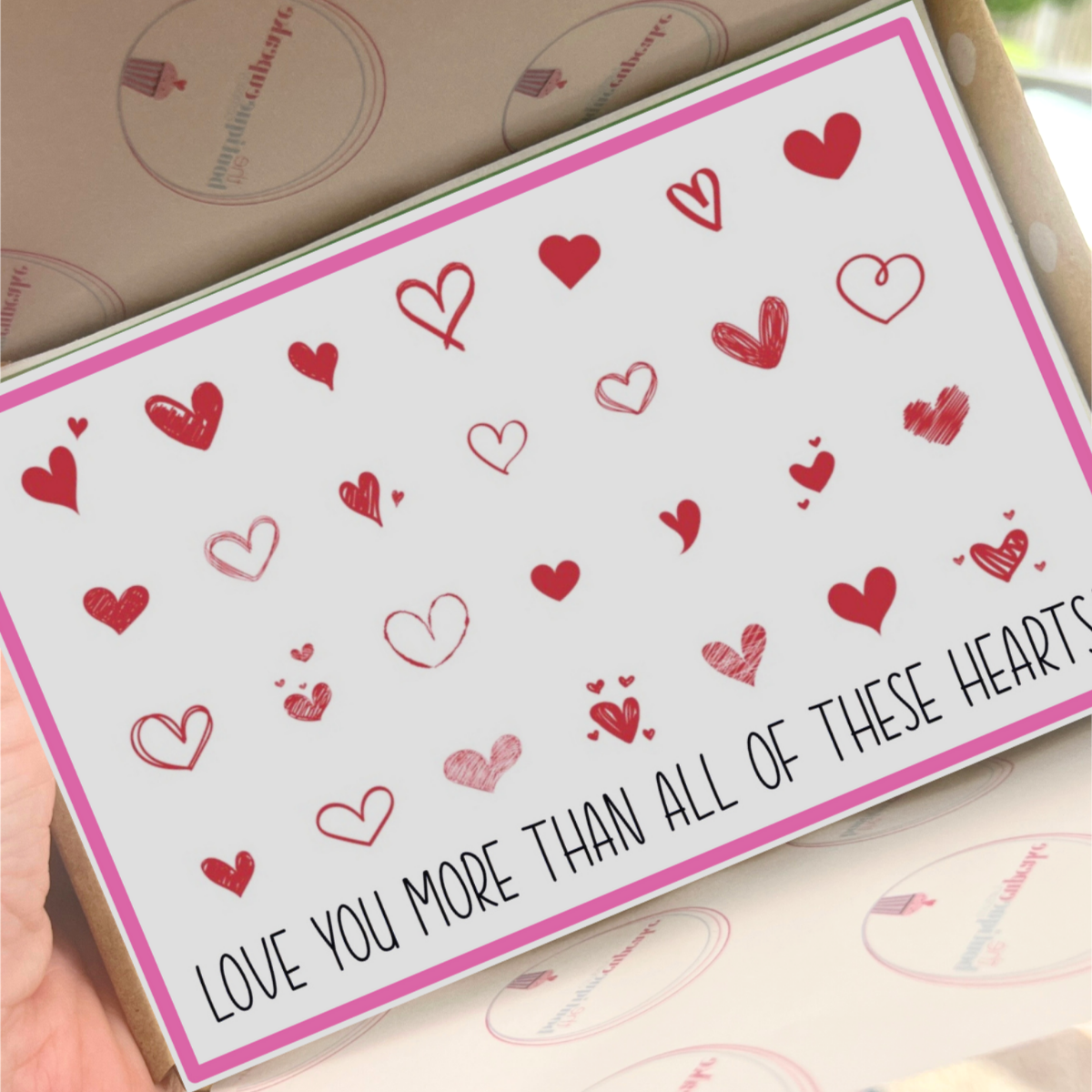 Personalised edible anniversary cards, made from cake, for every occasion – UK nationwide delivery