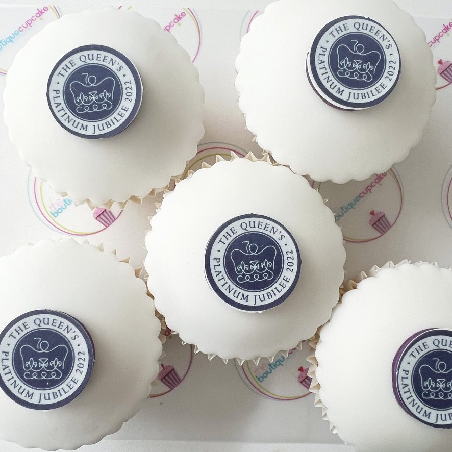 Printed logo photo cupcake gift box for corporate or any occasions – UK nationwide delivery