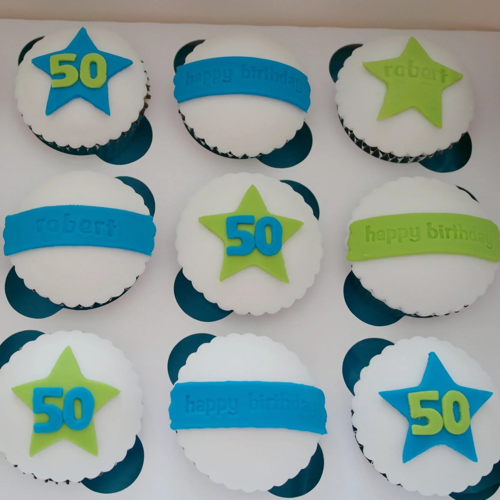 Birthday Star Cupcake Gift Box