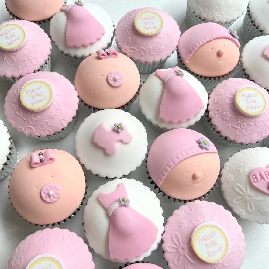 Personalised baby shower cupcake gift box for special occasions – UK nationwide delivery