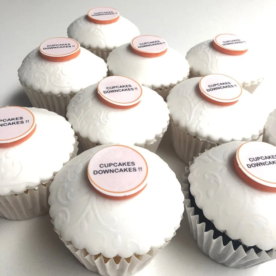 Printed logo photo cupcake gift box for corporate or any occasions – UK nationwide delivery