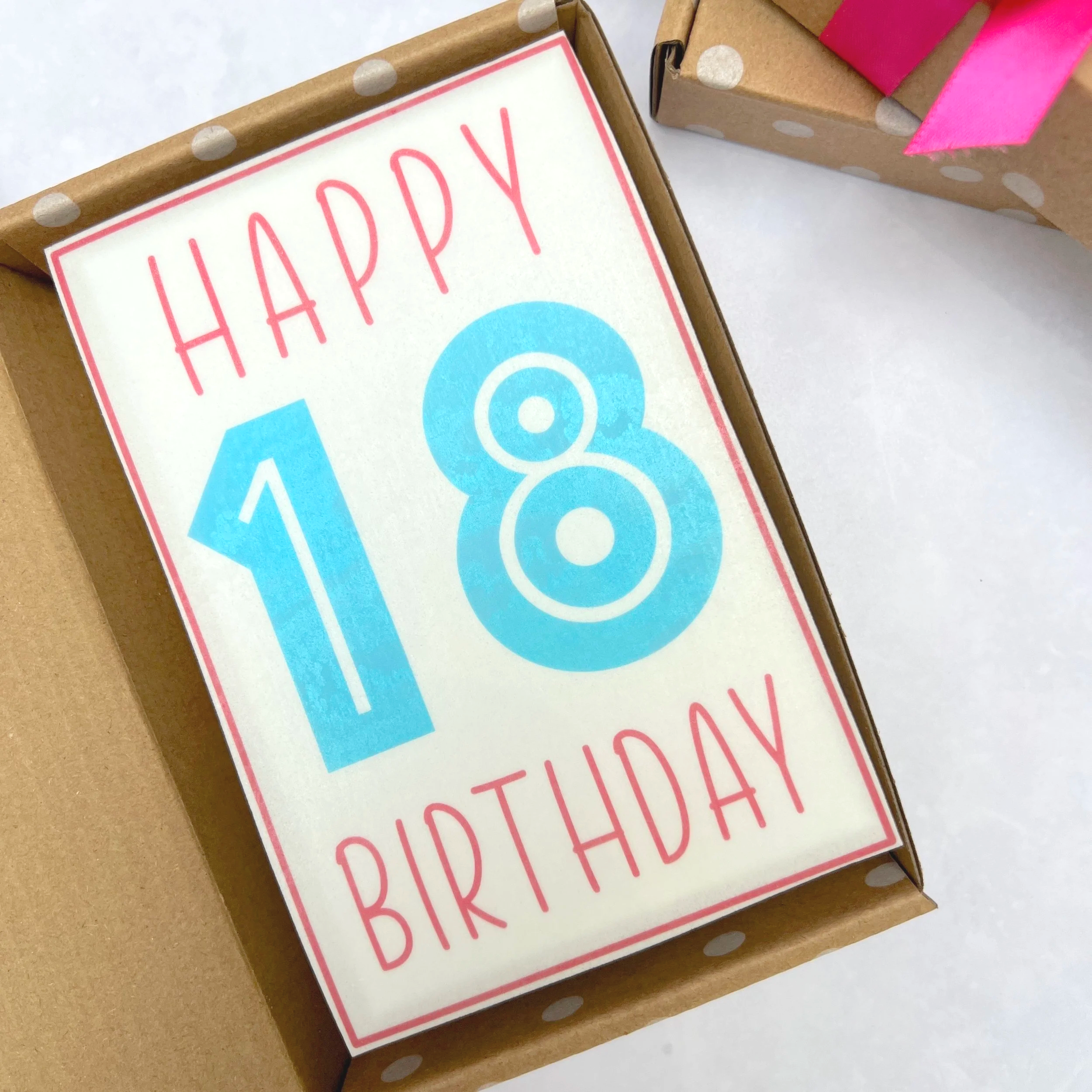 Personalised edible birthday cards, made from cake, for every occasion – UK nationwide delivery