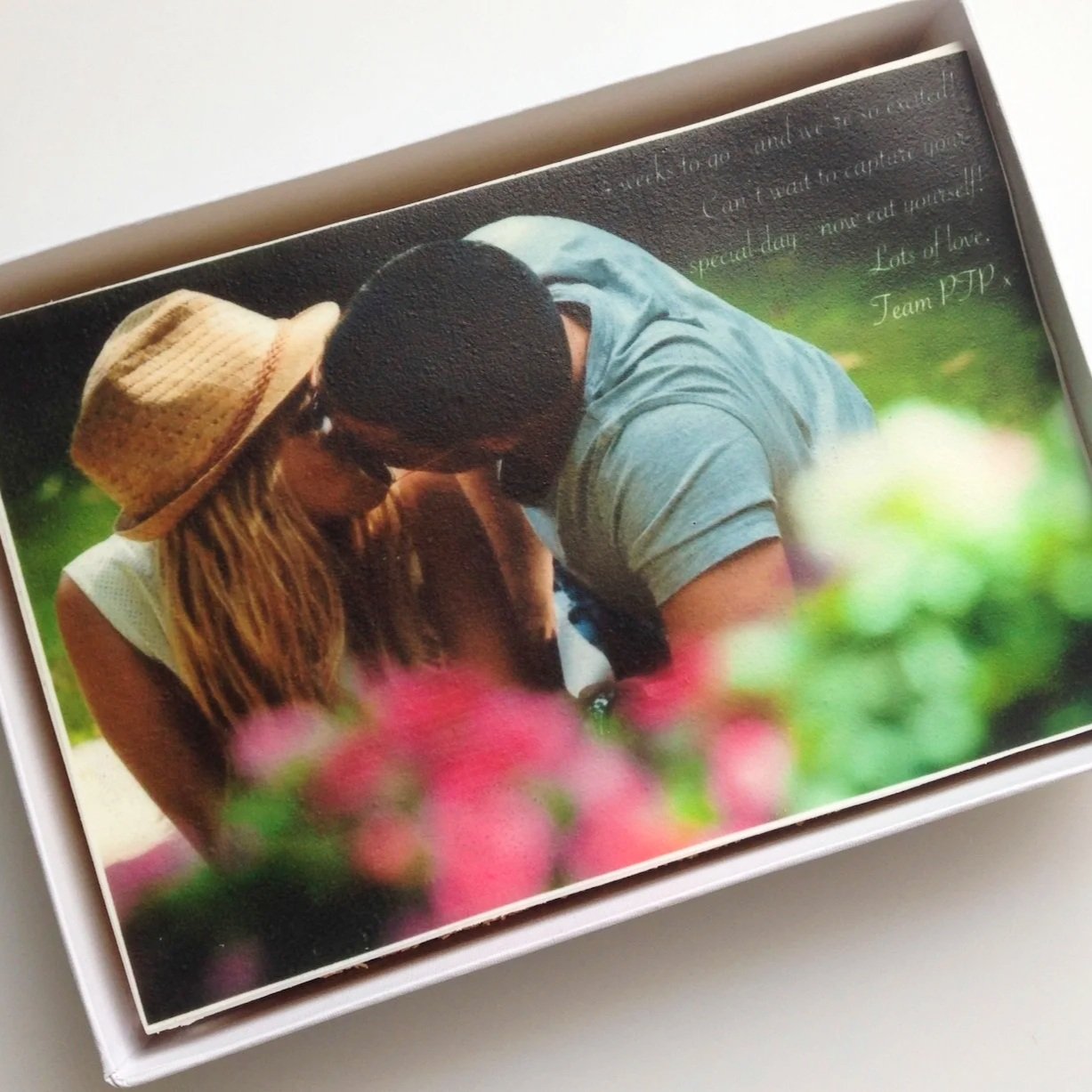 Personalised photo edible card, made from cake, for every occasion – UK nationwide delivery