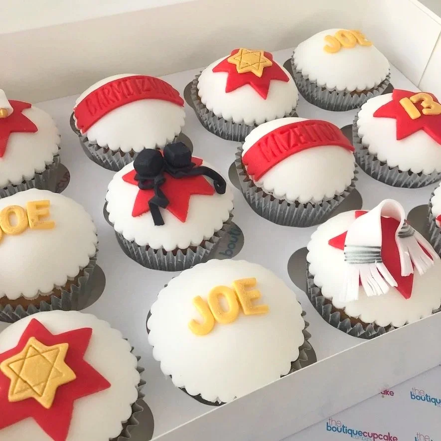Personalised barmitzvah cupcake gift box for special occasions – UK nationwide delivery