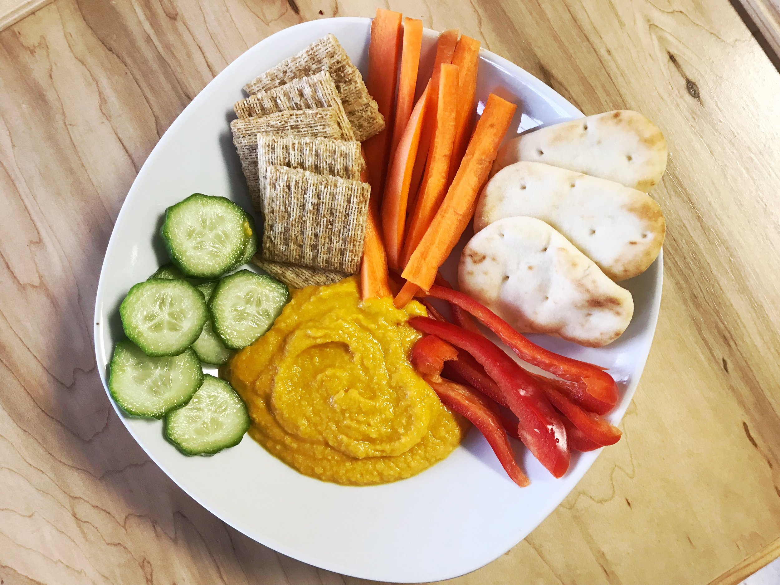 KTown Cook Book: Quick and Easy Carrot Hummus 