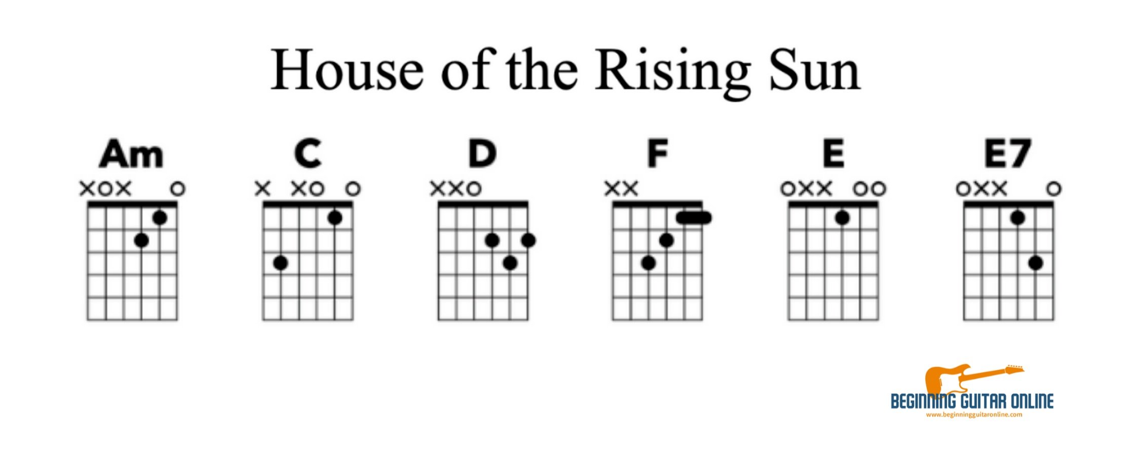 House Of The Rising Sun by Southern American Folksong - Guitar Chords/Lyrics  - Guitar Instructor